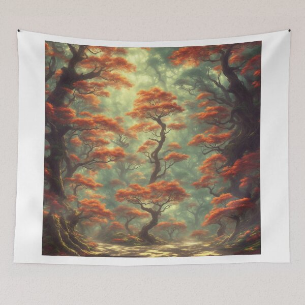 Item preview, Vibrant and Vivid: A Forest in Anime Style with Dynamic Lighting designed and sold by RedArtG09.