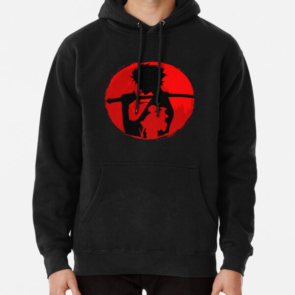 Mens Hoodie Samurai Fighter