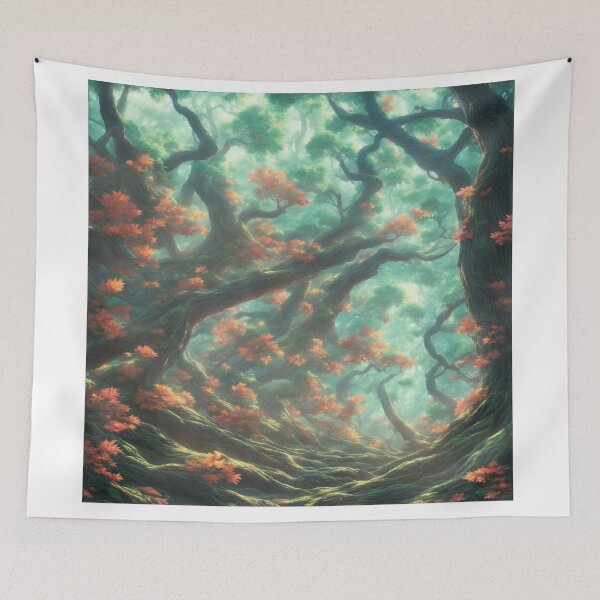 Item preview, Sharp and Stunning: An Insanely High-Quality Digital Illustration of a Forest in Anime Style designed and sold by RedArtG09.