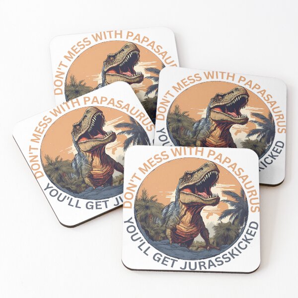 Item preview, Papasaurus Vintage Dad Father T-Rex Dinosaur Father's Day designed and sold by Slowerblue.