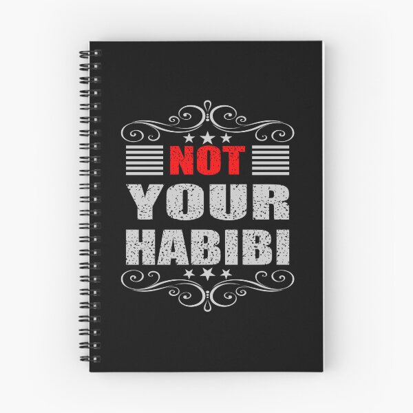 Item preview, Not your habibi t-shirt design - Sticker Redbubble designed and sold by bluehatgraphics.