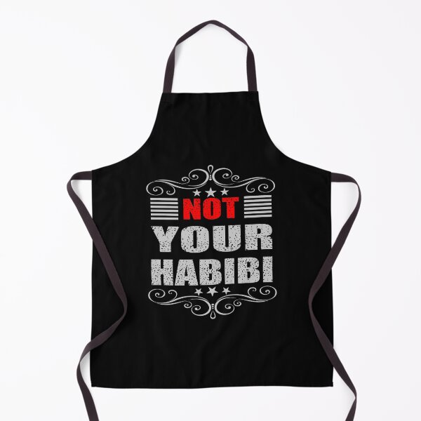 Item preview, Not your habibi t-shirt design - Sticker Redbubble designed and sold by bluehatgraphics.