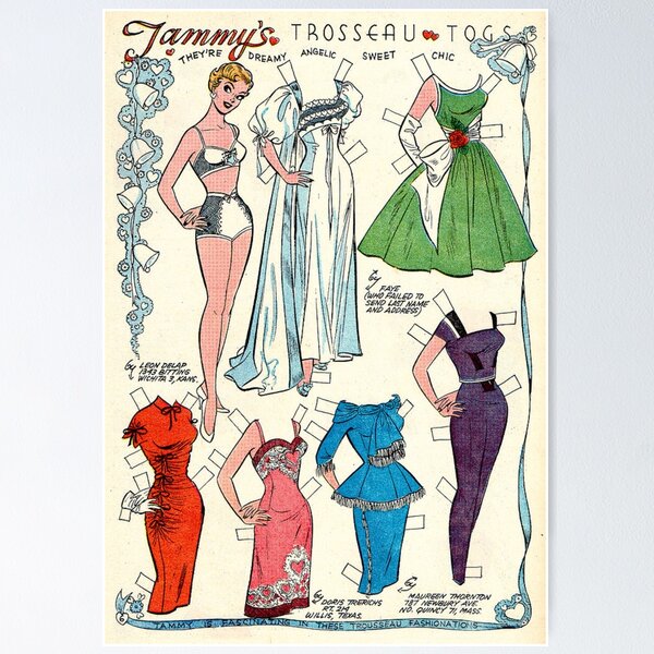 Item preview, Tammy's Trosseau Togs (1960) - Vintage Paper Doll designed and sold by SALON DES ARTS.