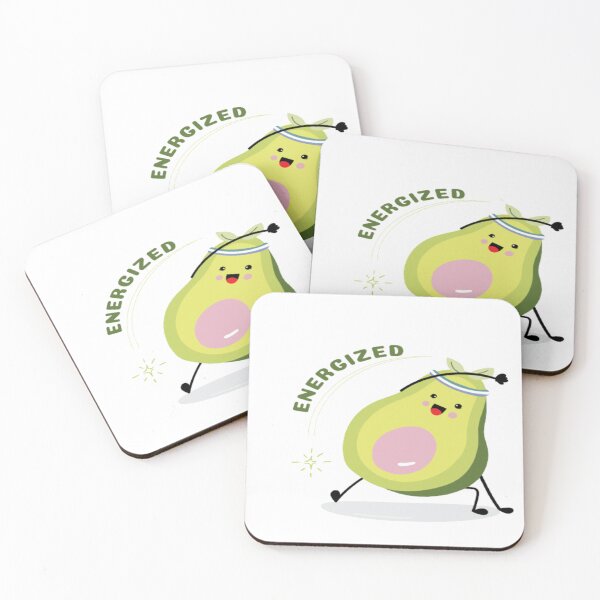 Item preview, Energized Cute Adorable Funny Avocado Cartoon Character With A Smile  designed and sold by surprise-to-me.
