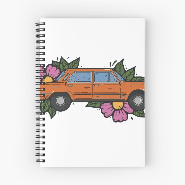 Item preview, Car Sticker Polish Fiat Flowers designed and sold by Inkalyptus.