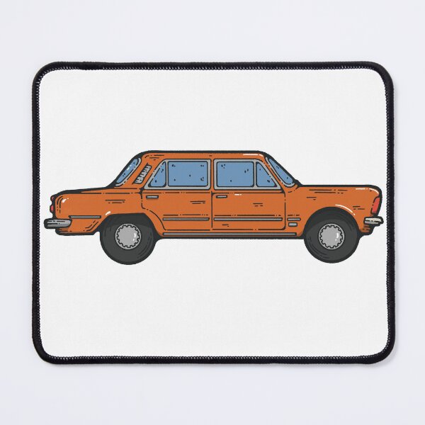 Item preview, Fiat125p Car Vintage Retro Sticker designed and sold by Inkalyptus.