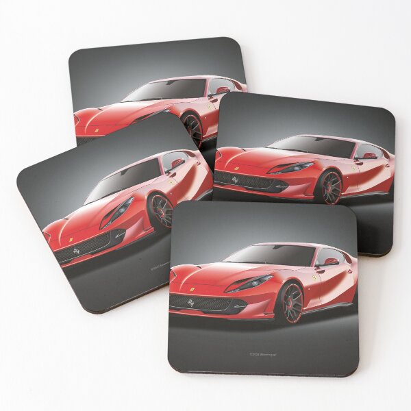 Item preview, Ferrari 812 Superfast Super Car High Resolution Illustration designed and sold by Billers Art.