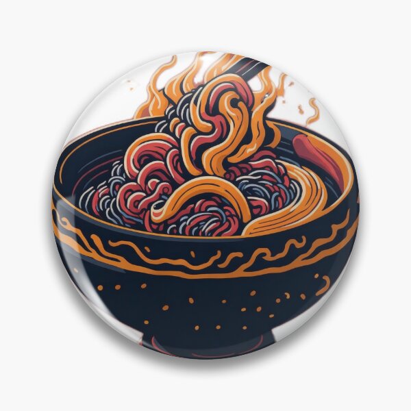 Item preview, Retro Delight: A Vibrant Ramen Bowl Illustration in 3D Vector Art designed and sold by RedArtG09.