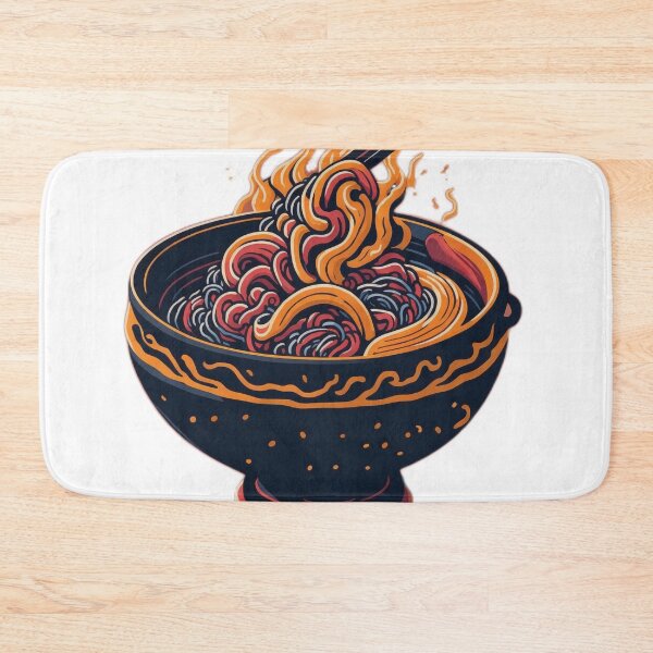 Item preview, Retro Delight: A Vibrant Ramen Bowl Illustration in 3D Vector Art designed and sold by RedArtG09.