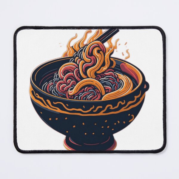 Item preview, Retro Delight: A Vibrant Ramen Bowl Illustration in 3D Vector Art designed and sold by RedArtG09.