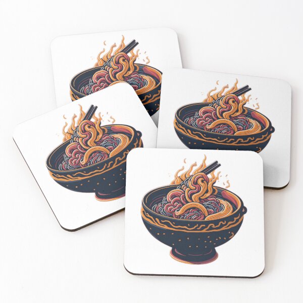 Item preview, Retro Delight: A Vibrant Ramen Bowl Illustration in 3D Vector Art designed and sold by RedArtG09.