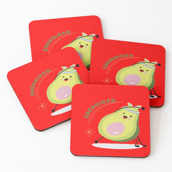 Item preview, Energized Cute Adorable Funny Avocado Cartoon Character With A Smile  designed and sold by surprise-to-me.