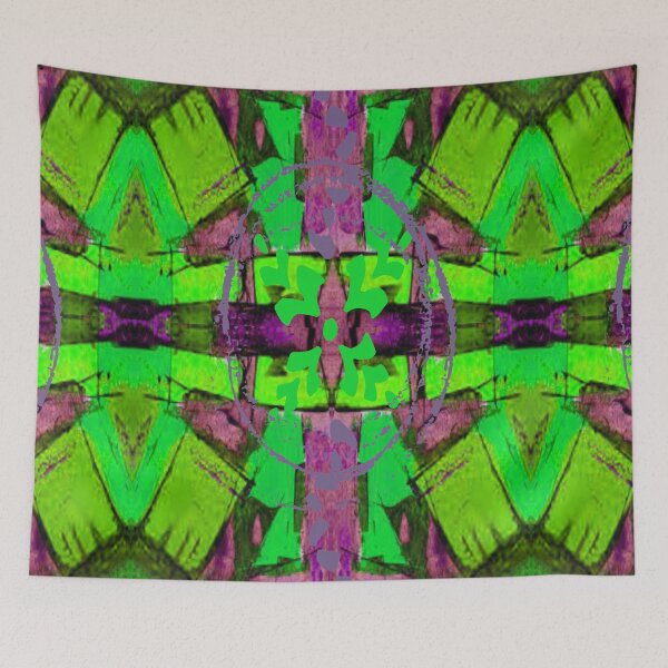 Item preview, Bold Bright Abstract Design psychedelic graphic design 2, Abstraction, bold colorful abstract playful design inspired by nature designed and sold by Adri Barnard.