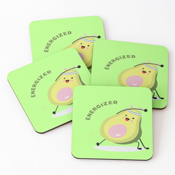 Item preview, Energized Cute Adorable Funny Avocado Cartoon Character With A Smile  designed and sold by surprise-to-me.