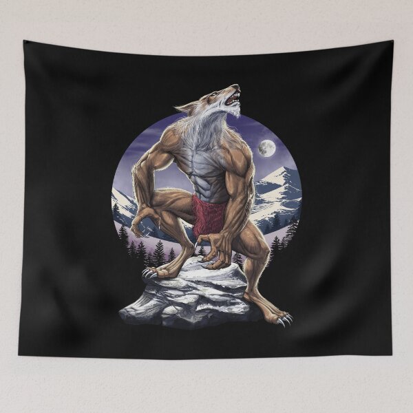 Item preview, Werewolf Howling At Full Moon designed and sold by underheaven.