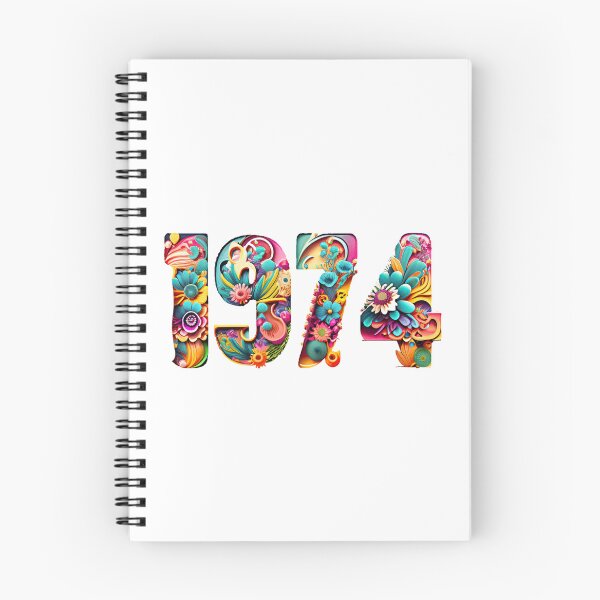 Item preview, Groovy colourful 1974 seventies lettering vintage birthday retro designed and sold by w1ckerman.