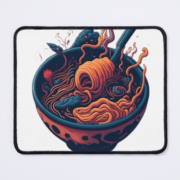 Item preview, Savour the Flavour: Retro-Styled Ramen Bowl in Stunning 4K Resolution designed and sold by RedArtG09.