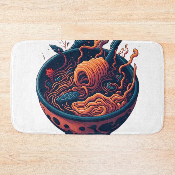 Item preview, Savour the Flavour: Retro-Styled Ramen Bowl in Stunning 4K Resolution designed and sold by RedArtG09.