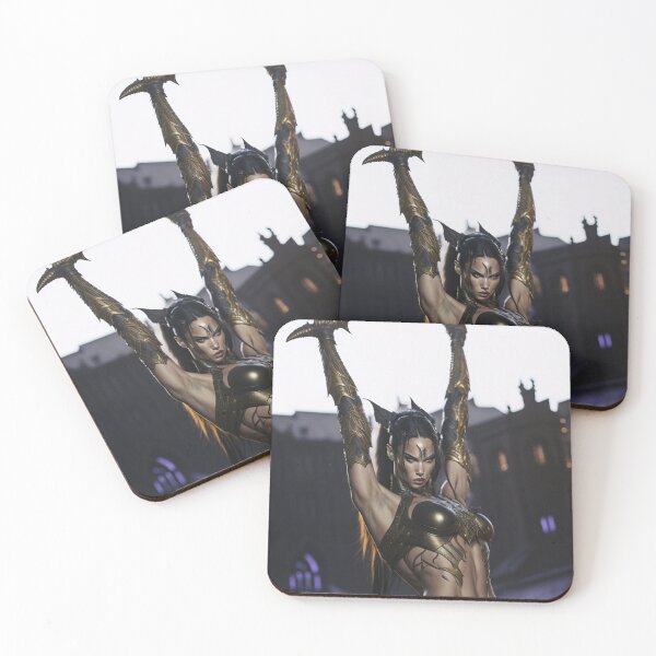 Item preview, Fantasy Girl with a sword pinup poster art designed and sold by Vintage Designs +.