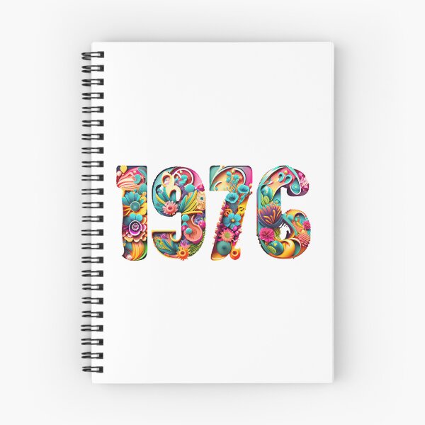 Item preview, Groovy colourful 1976 seventies lettering vintage birthday retro designed and sold by w1ckerman.