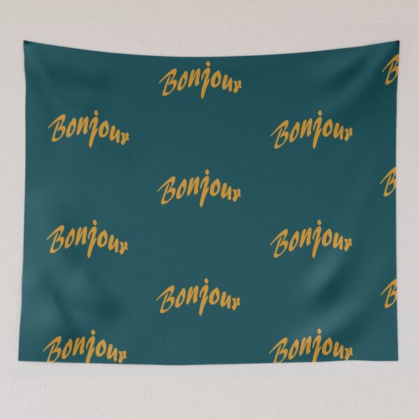 Item preview, Copy of Bonjour (hello in French) designed and sold by lobodelnoir.