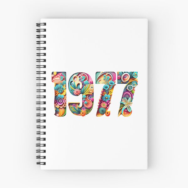 Item preview, Groovy colourful 1977 seventies lettering vintage birthday retro designed and sold by w1ckerman.
