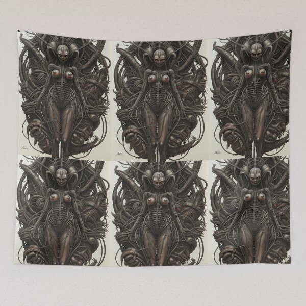 Item preview, A Biomechanical Monster artwork designed and sold by Vintage Designs +.