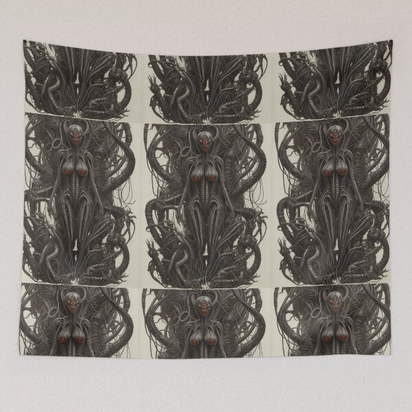 Item preview, A Biomechanical Monster artwork designed and sold by Vintage Designs +.