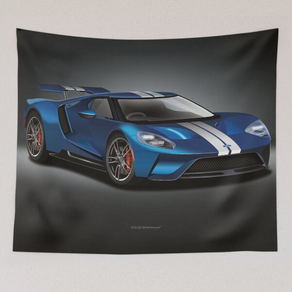 Item preview, Ford GT Super Car High Resolution Illustration designed and sold by Billers Art.