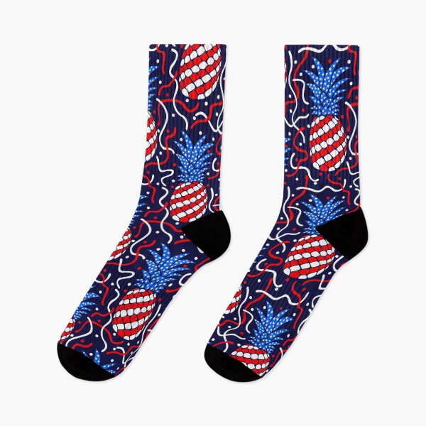 Item preview, USA flag themed pineapples pattern designed and sold by mrhighsky.