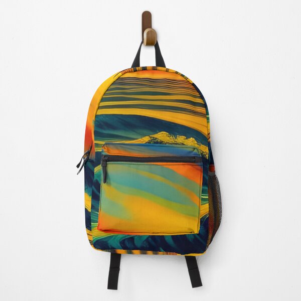 Item preview, Colourful Sky Reflecting on Sea Waves, impasto, Ai Generated Art designed and sold by ACC .