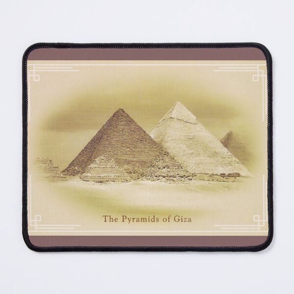 Item preview, Pyramids of Giza, vintage photo inspiration old postcard, ancient Egypt photography designed and sold by art-of-egypt.