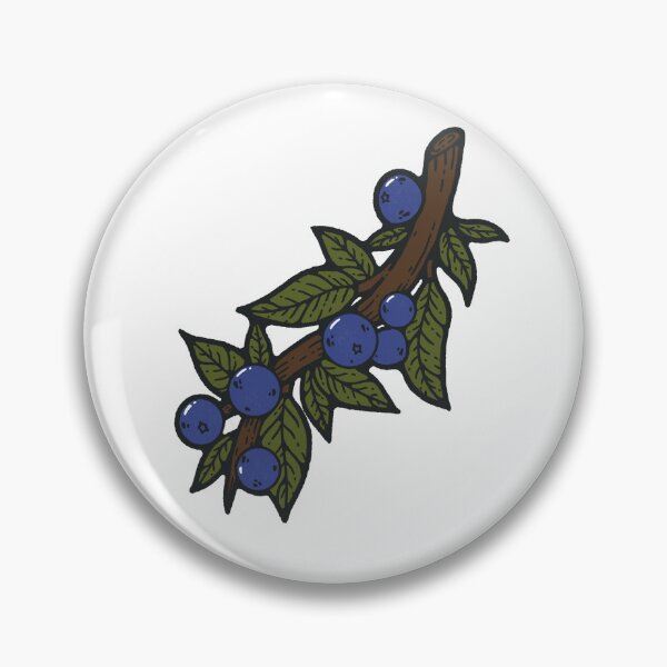 Item preview, Blueberry Tree Green Branch Organic Sticker designed and sold by Inkalyptus.