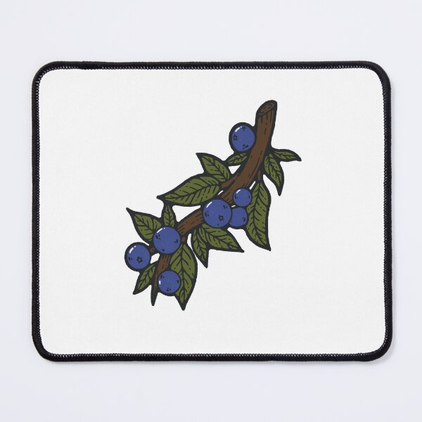 Item preview, Blueberry Tree Green Branch Organic Sticker designed and sold by Inkalyptus.