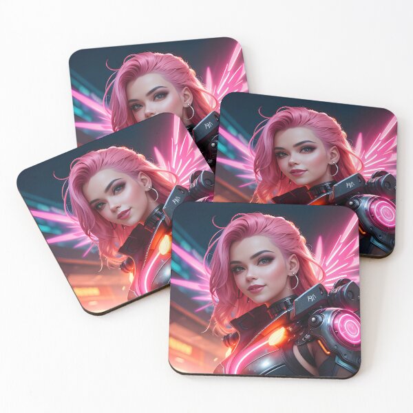 Item preview, Rose Quartz: Cyberpunk Femme Fatale designed and sold by ObsidianCanvas.