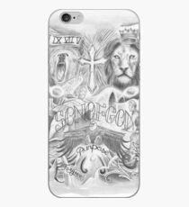 Drawing Tattoo Chest iPhone Case