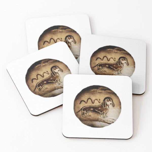 Item preview, Dachshund Cave Art 2 designed and sold by AzurenHeulwen.