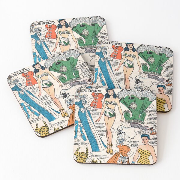 Item preview, Katy and Bertha Bow Fashions (1954) - Vintage Paper Doll designed and sold by SALON DES ARTS.