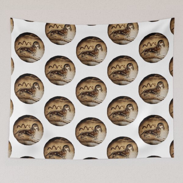 Item preview, Dachshund Cave Art 2 designed and sold by AzurenHeulwen.