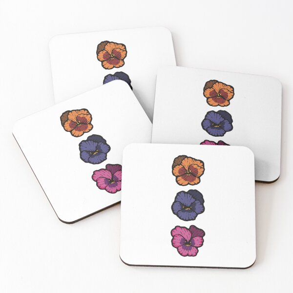 Item preview, Pansies Flower Sticker designed and sold by Inkalyptus.
