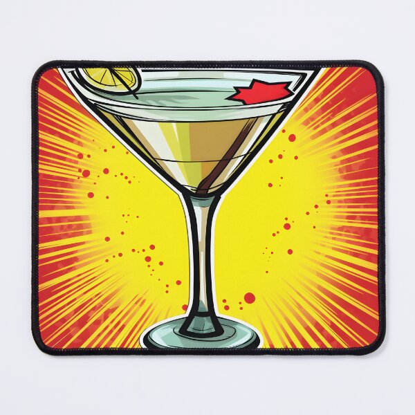Item preview, Sophisticated Sips - Fancy Drink Glass Sticker designed and sold by UrsaStick.