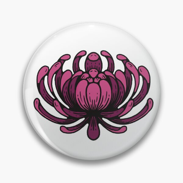 Item preview, Chrysanthemum flower designed and sold by Inkalyptus.