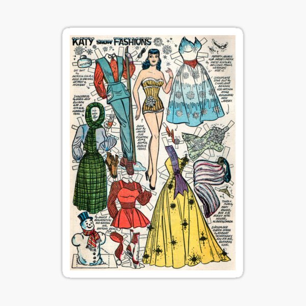 Item preview, Katy Snow Fashions (1955) - Vintage Paper Doll designed and sold by SALON DES ARTS.