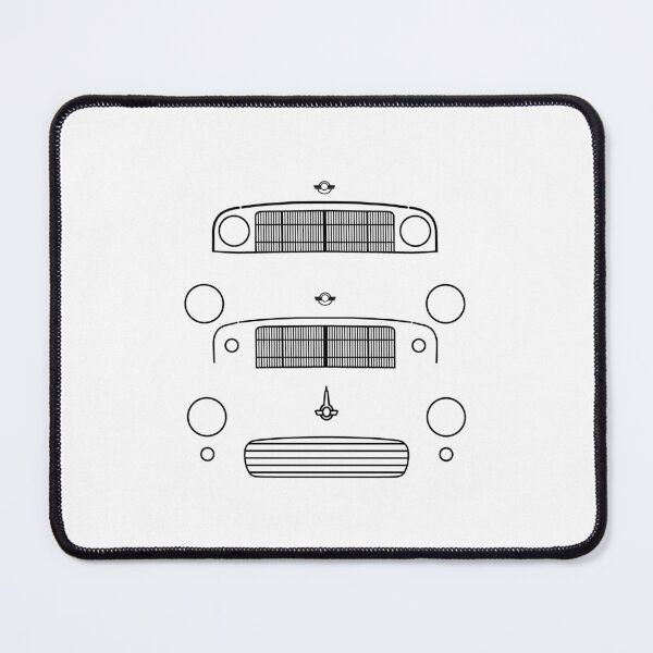 Item preview, Morris Minor evolution classic cars 1948-1971 black outline designed and sold by soitwouldseem.