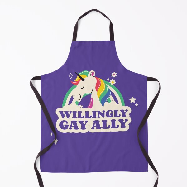 Artikelvorschau, Bereitwilliger schwuler Verbündeter Regenbogen-Einhorn für den LGBTQA+ Pride Month entworfen und verkauft von Winter--Flowers.