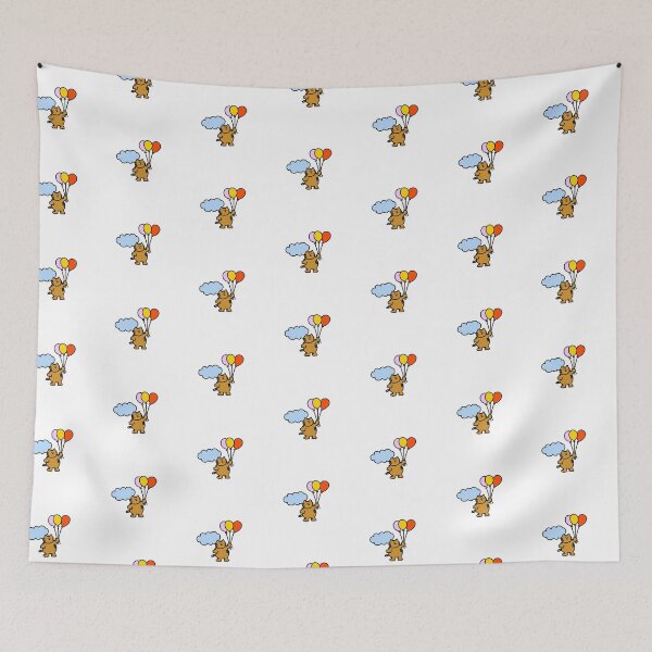 Item preview, a flying Cat with balloons designed and sold by superbaechoo.