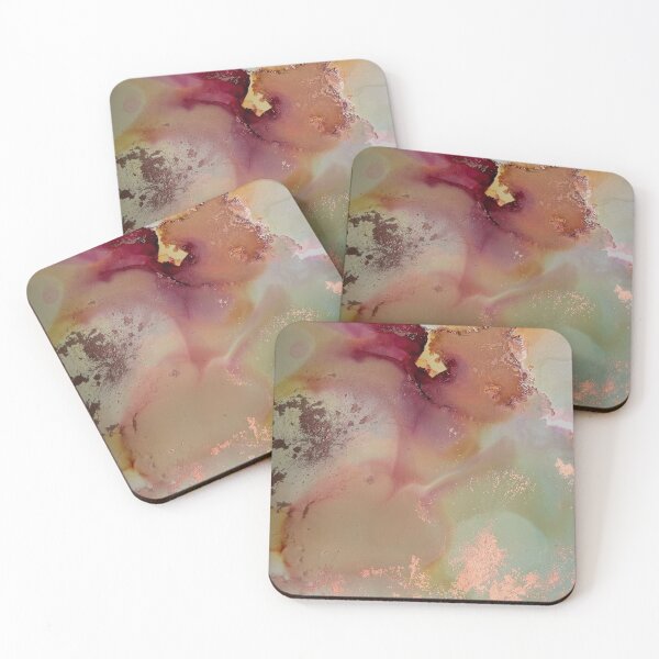 Item preview, Coral Pink Lake in Alcohol Ink designed and sold by Jenie Yolland.