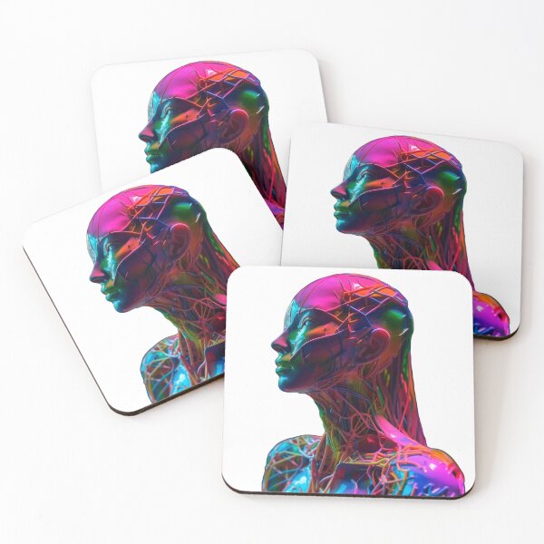 Item preview, Sci Fi Girl Colorful Geometric Aesthetics designed and sold by PinkPinkArts.