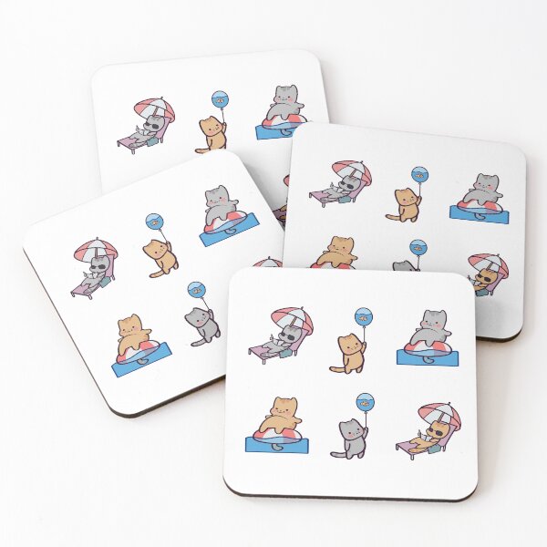 Item preview, Adorable and Funny Cartoon Cat Pack 3 designed and sold by ThumboArtBumbo.