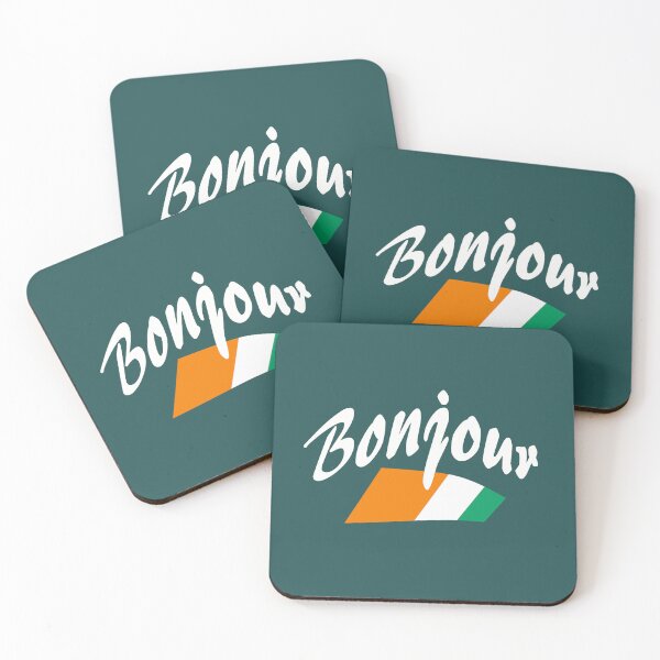 Item preview, Bonjour (hello in French) - Ivory Coast Flag designed and sold by lobodelnoir.